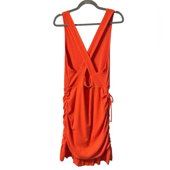 Chaser Westside Mini Dress in Tiger Lily Orange - Picture 6 of 7